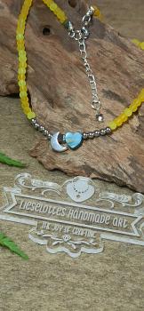 Preview: Halskette Yellow Moon Komplettansicht 2